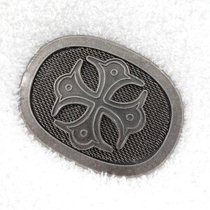 Steampunk Biker Gunmetal Fashion Cross Belt Buckle